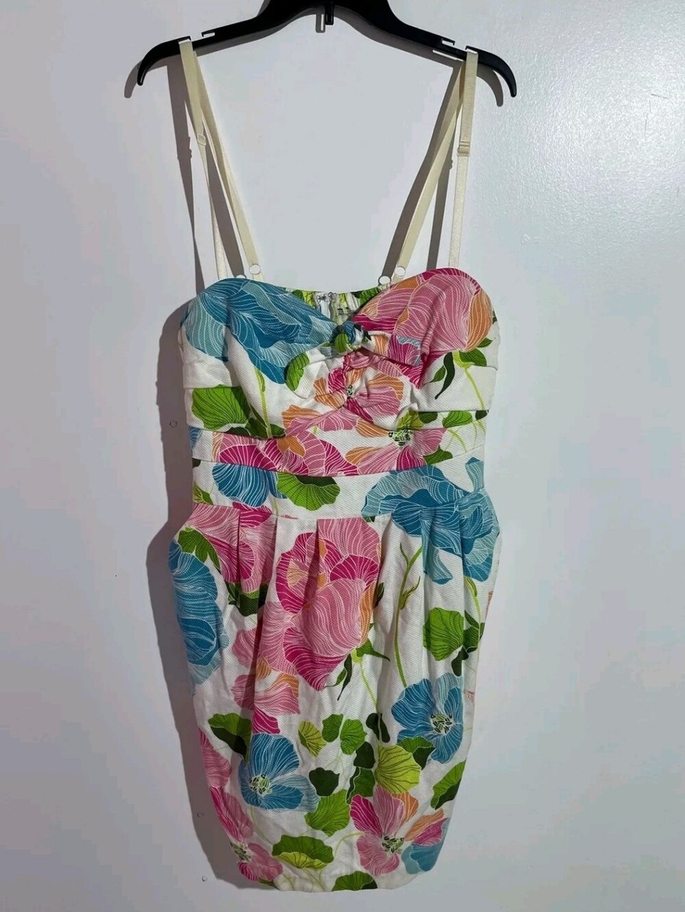 TORRID Vintage Floral Spaghetti Strap Sundress - Pink & Blue Size 14-16 - Picture 2 of 3